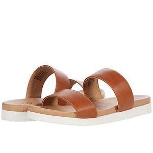 RSVP Womens Blimp Slip-on Sandal for Women 7 Cognac